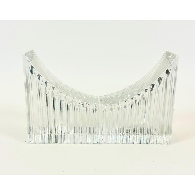 Glass Mid-Century Crystal Glass Bookends, 1970s, Set of 2 For Sale - Image 7 of 10