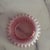 Mid-Century Modern Vintage Mid-Century Fenton Hobnail Pink and White Opalescent Bonbon Dish or Shallow Bowl For Sale - Image 3 of 3