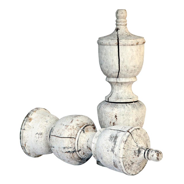 Wood Pr. Antique Wood Architectural Balustrades For Sale - Image 7 of 9