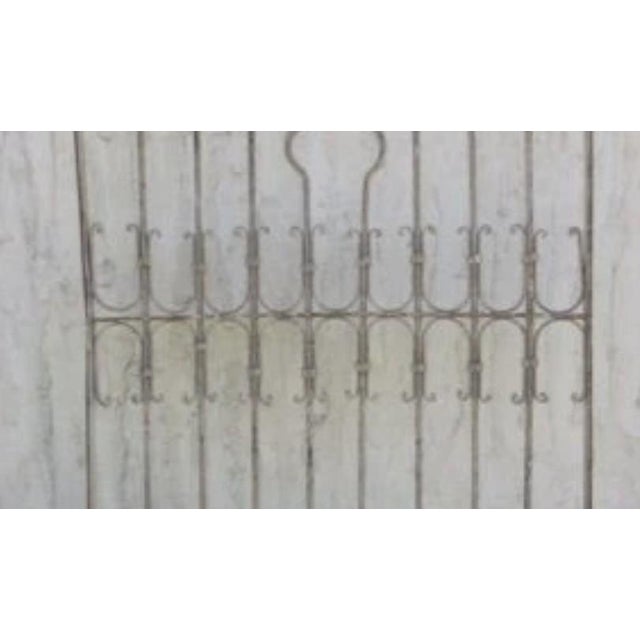 Victorian Antique Victorian Iron Gate Window Garden Fence Architectural Salvage Door #370 For Sale - Image 3 of 7