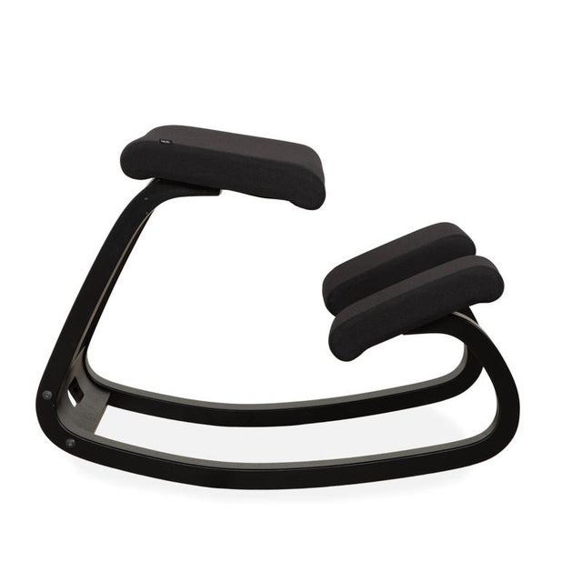 Black Ash and Fabric Variable Stool from Varier For Sale - Image 9 of 12