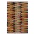 Southwestern Kilim Rust Gold Wool Rug - 5'7" X 8'1" For Sale