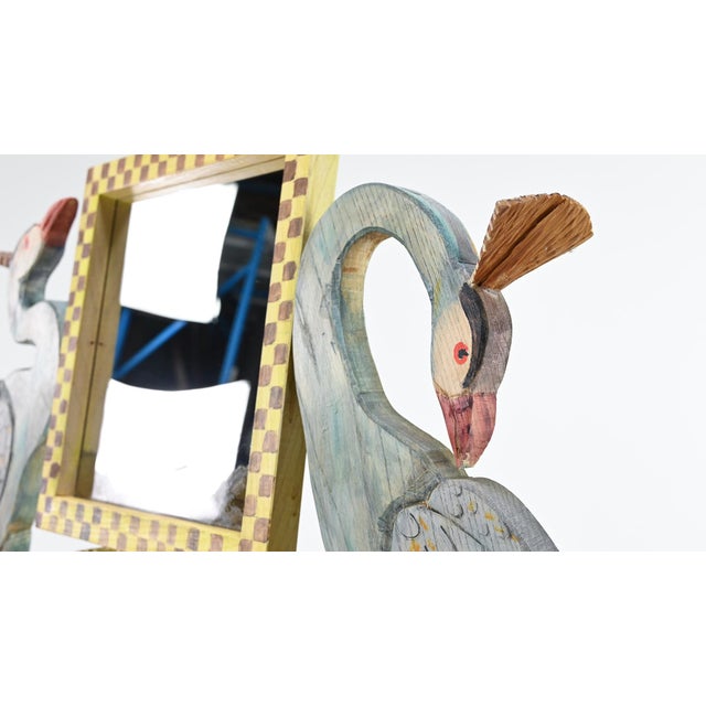 Vintage French Peacock Dressing Table by Gérard Rigot, 1992 For Sale - Image 11 of 18