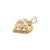 Metal Retired Mikimoto 18k Yellow Gold Pearl Pendant Heart Motif Drop Pendant For Sale - Image 7 of 8