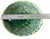 Kyle Kreigh Signed Crystalline Glaze Art Porcelain Pottery Bowl With Sculptural Beaded Rim For Sale - Image 10 of 11