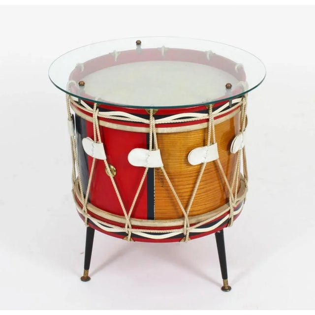 20th Century Military Drum Coffee Occasional Table of the Royal Engineers For Sale - Image 3 of 11