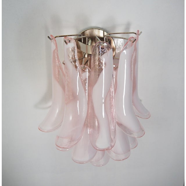 Vintage Italian Murano Wall Lights in the style of Mazzega, 1990, Set of 2 For Sale - Image 6 of 15