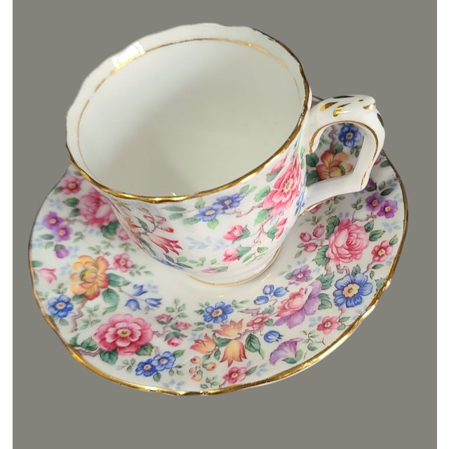 Elevate your morning coffee ritual with the elegance of Crown Staffordshire's Fine Bone China coffee cups and saucers....