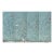 Hand Painted Dusty Blue Chinoiserie Floral & Bird Mural 4-Panel Set For Sale