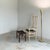 Tan Tall Artist-Made Studio Craft Twig Chair + Woven Checkerboard Seat + Sheepskin For Sale - Image 8 of 17