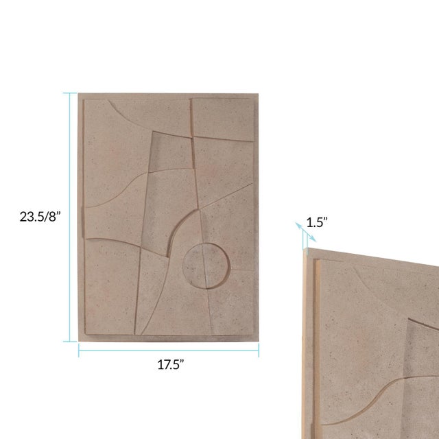 Plastic Havley The Geo Interpreted Wall Art Scene 1 For Sale - Image 7 of 8