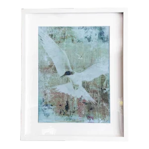 "Sphere. VIII" Contemporary Original Abstract Birds Acrylic Painting on Canvas