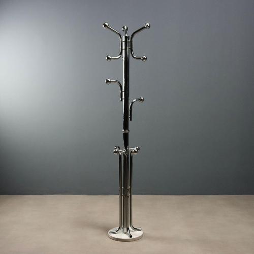 Silver Vintage Coat Rack, 1970s For Sale - Image 8 of 8