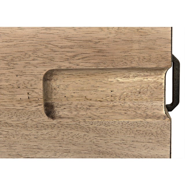 Wood NOIR David 32" Side Table in Washed Walnut For Sale - Image 7 of 8