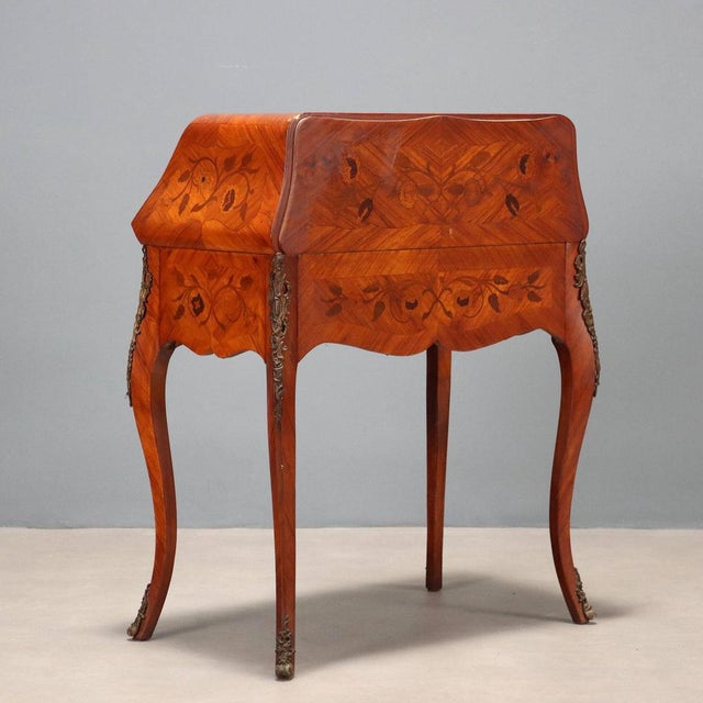 Baroque Style Drop-Leaf Desk in Rosewood For Sale - Image 11 of 12