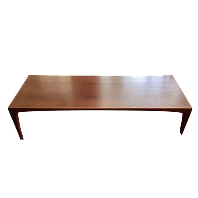 1960s midcentury rosewood coffee table designed by Danish designer Erling Torvits and manufactured by Heltborg Møbler. A...