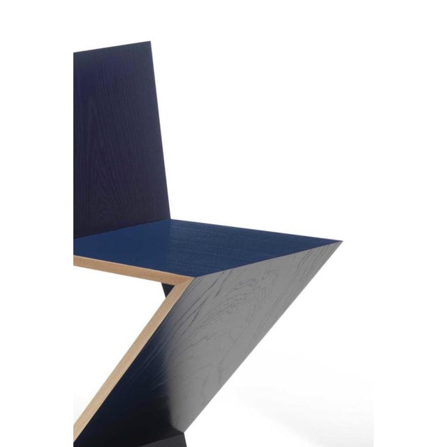 Wood Zig Zag Chair by Gerrit Thomas Rietveld for Cassina For Sale - Image 7 of 14