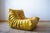 Yellow Dubai Leather Togo Sofa, 1970s, Set of 5 For Sale - Image 3 of 8