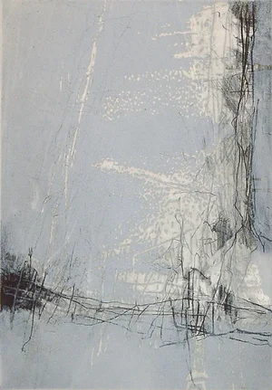 2000s "Saratoga Song" Abstract Monotype by Master Printer Dan Welden