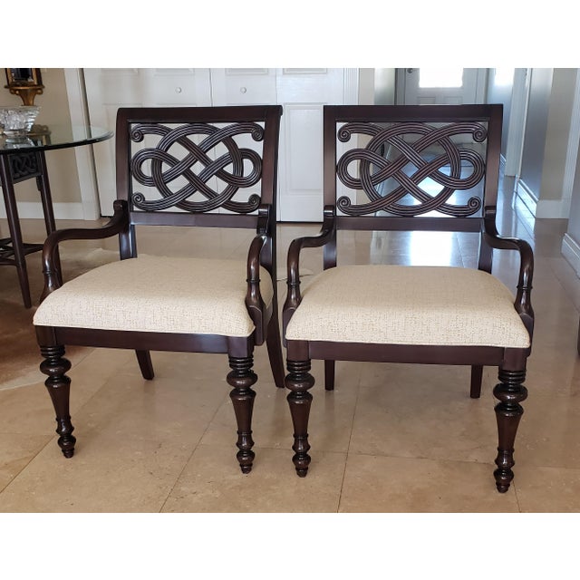 Pair of Tommy Bahama Royal Kahala Molokai Arm Chairs by Lexington Furniture For Sale - Image 9 of 16