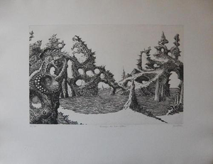 Jacques Houplain, Shores of No Return, Etching