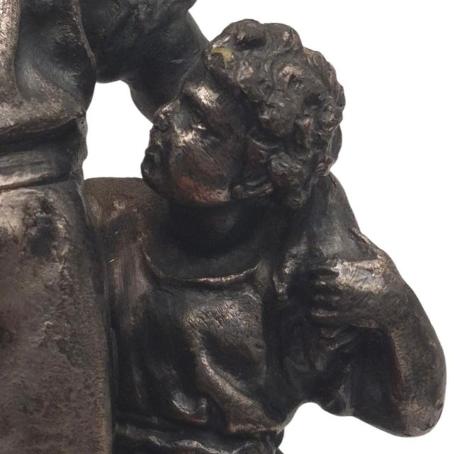 1900 - 1909 Antique WMF Pewter Figural Sculpture of William Tell - Germany, Circa 1900, 6" H For Sale - Image 5 of 11