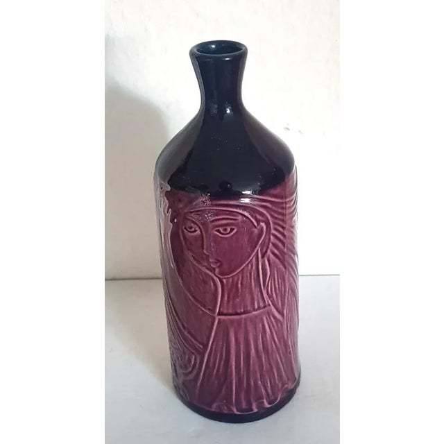 Mid-Century Modern Swedish Ceramic Vase from Upsala Ekeby For Sale - Image 3 of 6
