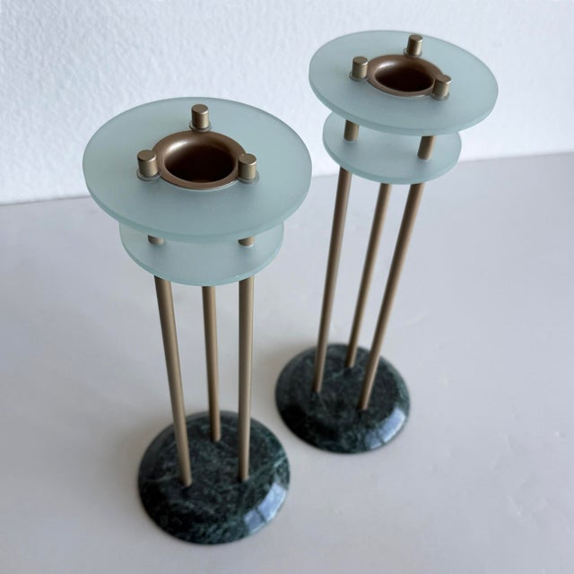 Postmodern 'Milano Series' Candleholders, 1980s, Set of 2 For Sale - Image 4 of 7