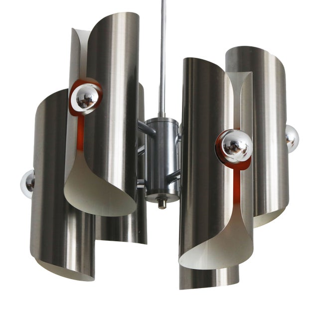 Mid-Century Model D-156 Chandelier by Polam-Bielsko, Poland, 1970 For Sale