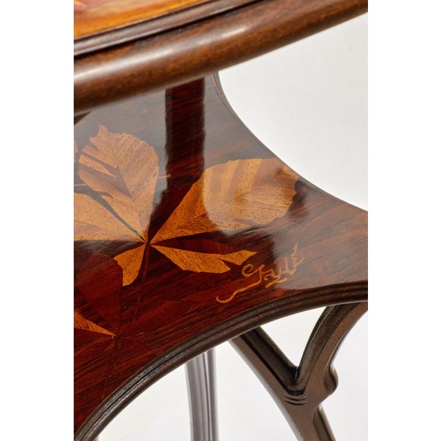 Brown 20th Century Art Nouveau 2-Tier Plant Pedestal in Walnut For Sale - Image 8 of 9