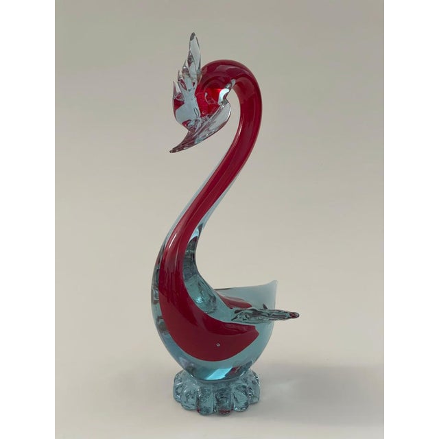 Murano Sommerso Duck in Alexandrite Glass from Fratelli Toso, 1960s For Sale - Image 4 of 10