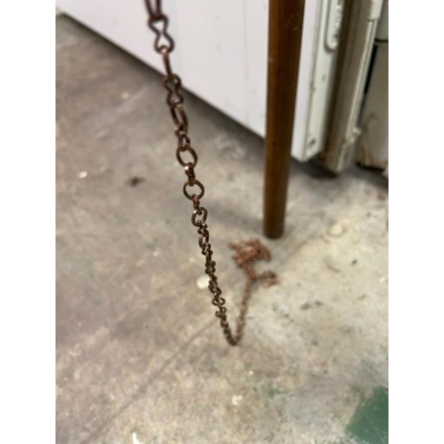 Vintage 1900s Oak Stick & Ball Asian Wooden Picture Easel Stand For Sale - Image 6 of 11