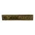 Vintage 1960s Pop Art "No Smoking Please" Brass Paper Weight Desk Sign For Sale