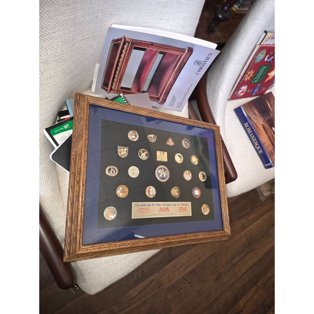 Gold Collection of Nasa Apollo Insignia Pins For Sale - Image 8 of 18