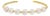 18K Yellow Gold Freshwater Pearl Cuff Bangle Bracelet For Sale