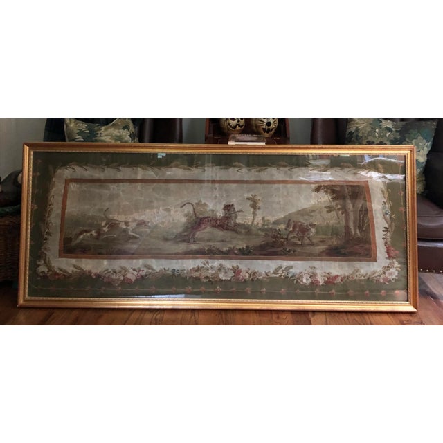 Large Antique French Framed Tapestry For Sale - Image 12 of 12