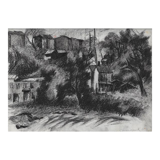 1930s Manayunk Pennsylvania Frank Wallace Drawing For Sale
