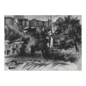 1930s Manayunk Pennsylvania Frank Wallace Drawing