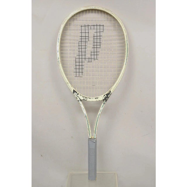 Modern Vintage 53" Oversize Prince Pop Art Wooden Tennis Racquet Store Display For Sale - Image 3 of 10