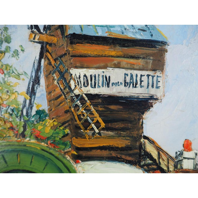 Elisée Maclet, Montmartre Moulin De La Galette, 1930, Oil on Panel For Sale - Image 7 of 15