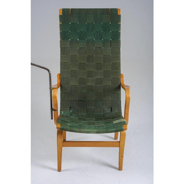 Green Eva Easy Chair attributed to Bruno Mathsson, Sweden, 1950s For Sale - Image 8 of 18