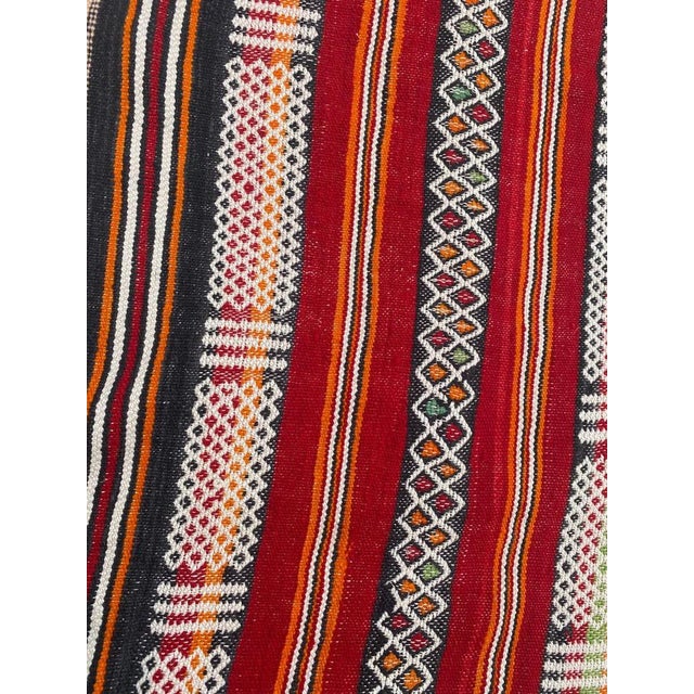 Vintage Tribal Berbere Moroccan Kilim Rug , 1950s For Sale - Image 17 of 18