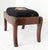 19th Century English Carved Needlepoint Footstool For Sale - Image 4 of 5