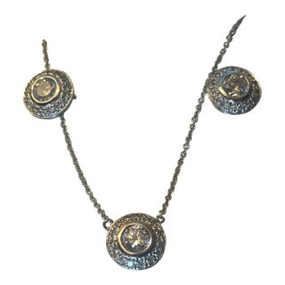 3 Pc Diamoness Pendant Set For Sale