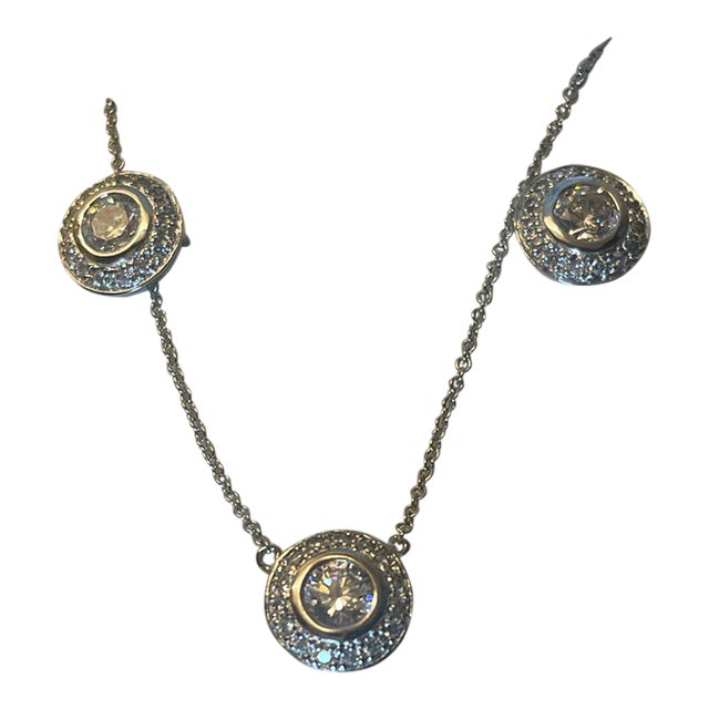 3 Pc Diamoness Pendant Set For Sale