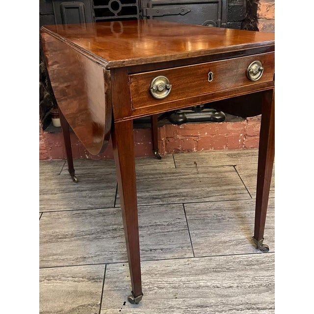 Antique George III Mahogany Pembroke Table, 1800 For Sale - Image 13 of 14