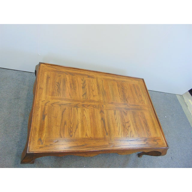 Mid 20th Century Country French Style Oak Coffee Table Chairish