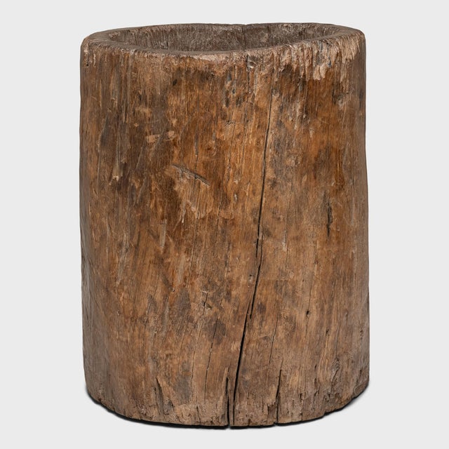 This large wooden mortar dates to the late 19th century and was originally used for crushing rice, grain, spices and other...