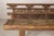 Wood Antique Chinese Rustic Wood Bench with Carved Openwork Back For Sale - Image 7 of 14