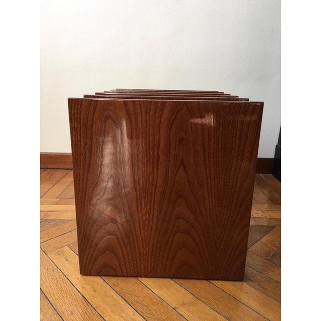 Mid-Century Modern Magazine Rack in Walnut, Italy For Sale - Image 12 of 15